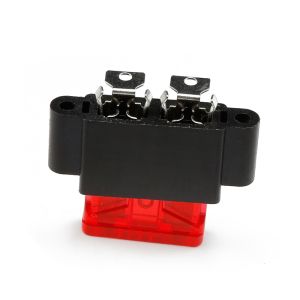 SL-703D Vertical Terminal PCB Welding Blade Fuse Holder with Black Color for