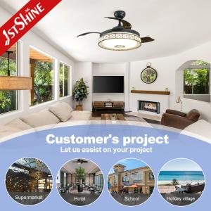 42 Inch Multifunctional LED Music Ceiling Fan with Hifi Speaker and RGB Disco