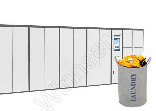 Smart Pin Code Custom APP Laundry Dry Clean Locker Touch Screen With Remote