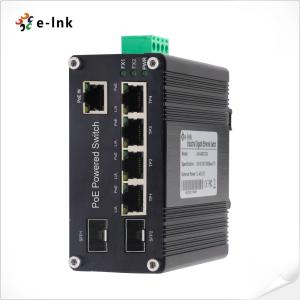 Industrial PoE Powered 5-Port 10/100/1000T + 2-Port 100/1000X SFP Ethernet
