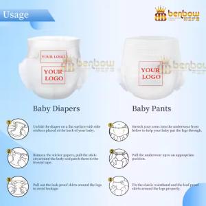 Disposable Private Label Baby Pull Up Pant Diaper Training Diapers for Sale