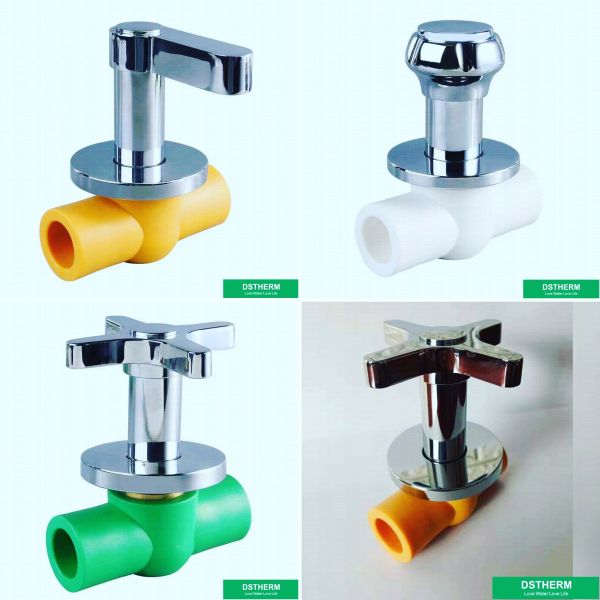 Luxurious Ppr Ball Valve Chrome Plated Handle PPR Ball Valve Brass Ball Valve PN25 High Pressure 20mm 25mm 32mm