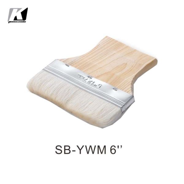 Staining / Painting Pure Bristle Bristle Paint Brushes 6'' Flat Beaver Tail