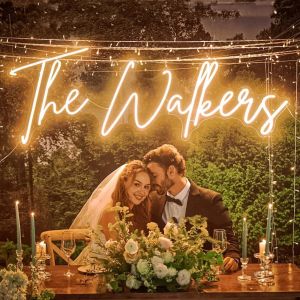 Custom LED Neon Sign with Acrylic Backsheet Super Bright and Easy to Install for Weddings and Events