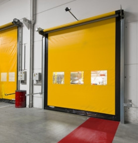 Warehouse PVC Rapid Roller Doors Automatic Plastic Fast Gate Shutter Windproof