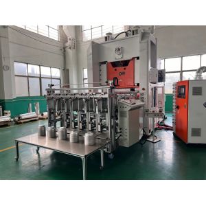 H Frame Mitsubishi PLC 12000 Pcs/h Aluminium Foil Container Production Line