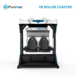 Cheap Rotating Platform Vr Glasses Roller Coaster , 150D View Field Six Flags Virtual Reality Ride for sale
