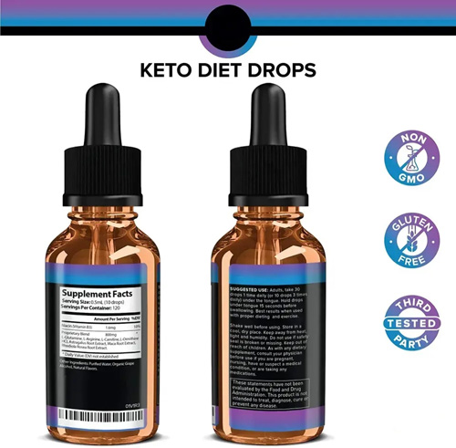 Wholesale OEM/ODM 100% natural pure extract Keto drops 2000mg fast loss weight