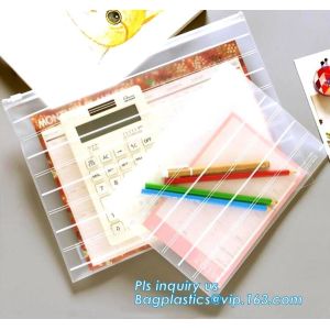 reusable promotional Plastic LDPE slider zipper bags, metallized film bottom