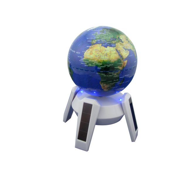No battery and auto - rotary Solar Powered Globe with clockwise & anticlockwise
