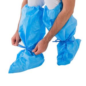 CE Disposable Boot Cover , PP Hospital Booties Shoe Covers
