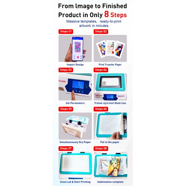 Custom Phone Case Printing Heat Press with Universal Mold