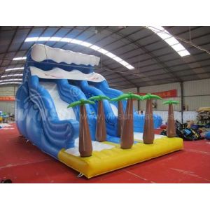 Durable Commercial Inflatable Water Slides Tropical Rain Forest Themed