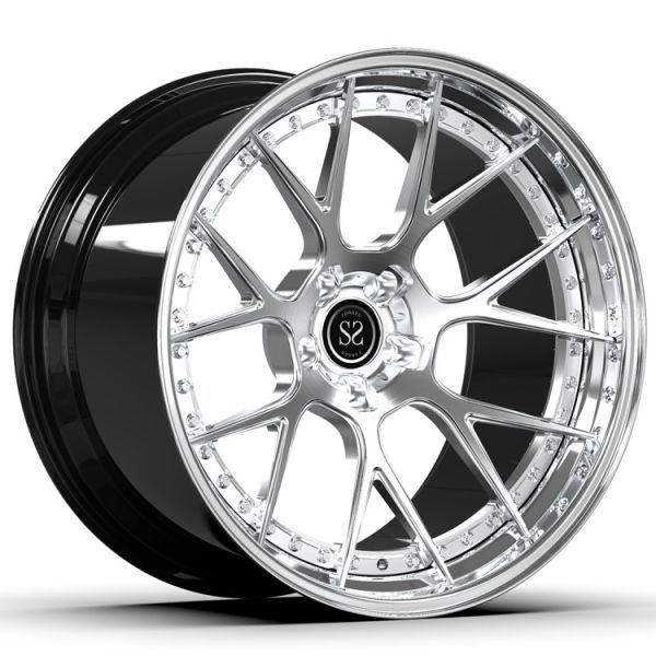 Quality Alloy 2 Piece Forged Brushed Wheels Negative Offset 21inch 21x11 21x12 For M6 wholesale