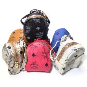 China Custom Glitter Leather Mini Backpack Keychain Nickle Plating on sale
