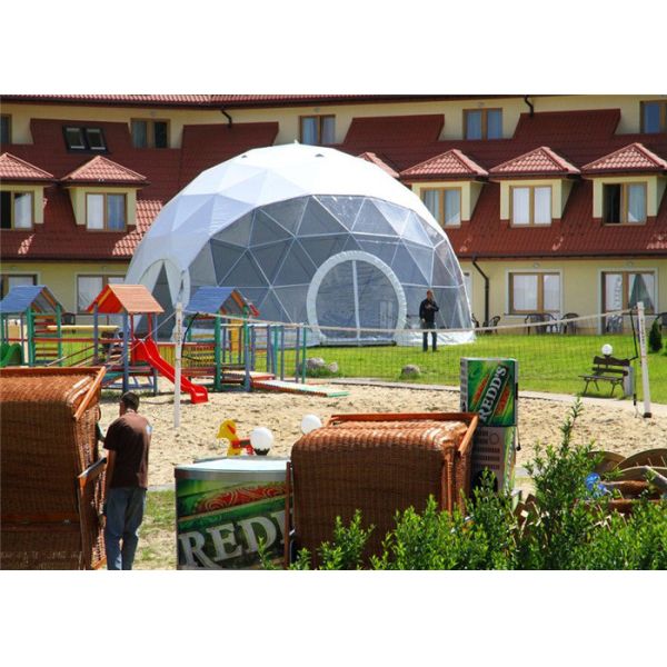 Custom Outside Geodesic Dome Tent With Steel Frame , 25m Diameter