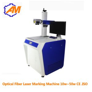 20W Desktop Fiber Laser Marking Machine for ring medal watch and metal