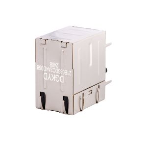 DGKYD21B083DC2A4D 2X1 dual port RJ45 connector, 100Mbps integrated filter,