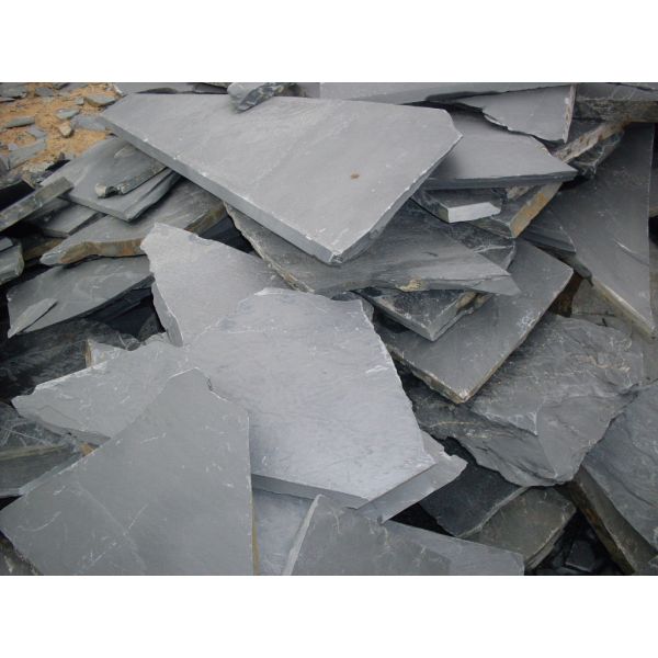 Black Slate Random Flagstone,Crazy Stone,Flagstone Walkway,Flagstone Wall