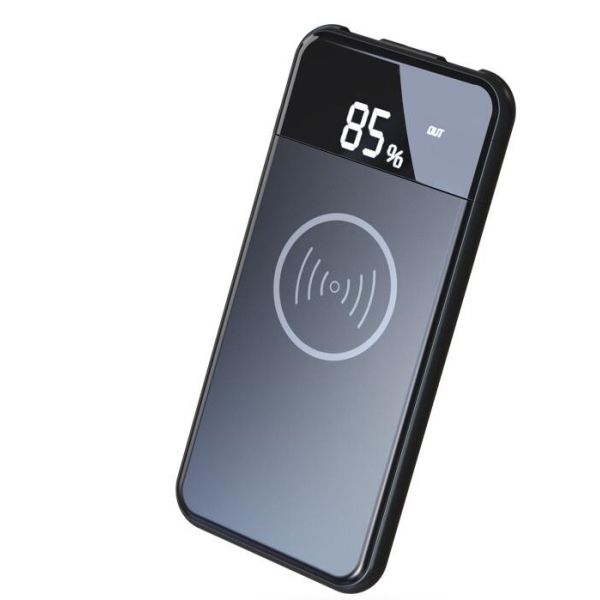 Quality 10,000mah Qi Wireless charger Power bank with holder wholesale