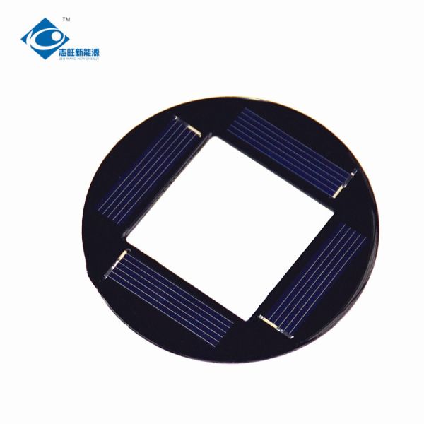 Quality 0.18W 2V Round Shape Epoxy Resin Solar Panel for portable solar charger ZW-R72 wholesale