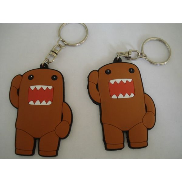 Decoration Personalized Couples Keychains , Custom Rubber Keyrings Advertisement