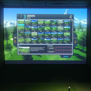 Cheap Digital Interactive Golf Game Indoor Golf Simulator ALL IN ONE for sale