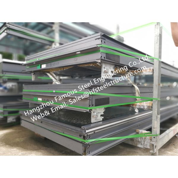 Monolithic Glass Façade Curtain Wall Unitized and Fabricated with Insulated