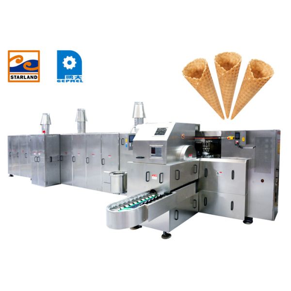 High Power Flexible Sugar Cone Machine For Standard Ice Cream Cone 10000PCS /