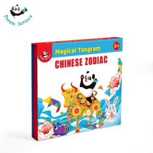 Kids Shape Color Congnition Magnetic Tangram Puzzle Creativity Skills Learning