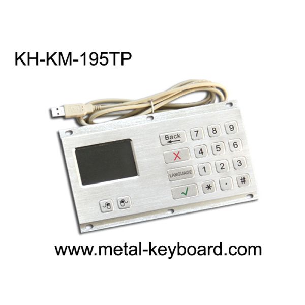 Quality Anti - Vandal Industrial Keyboard with Touchpad Stainless Steel Material wholesale