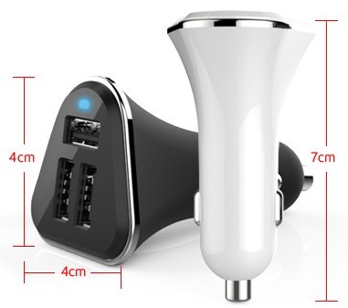 Quality 5V 1A 2.1A 3.1A Dual usb Car Charger for Mobile Phone with CE ROHS Marked 24 months warranty wholesale