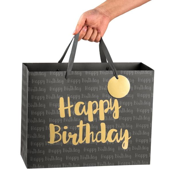 Quality Zhejiang 's Gravure Printing Ivory Board Paper Bag Affordable Happy Birthday Souvenir wholesale