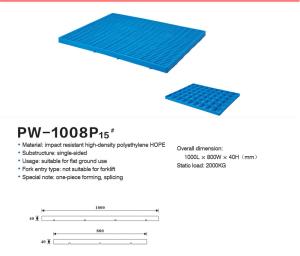 Non Slip Reusable Plastic Pallet With Minimum Order Quantity
