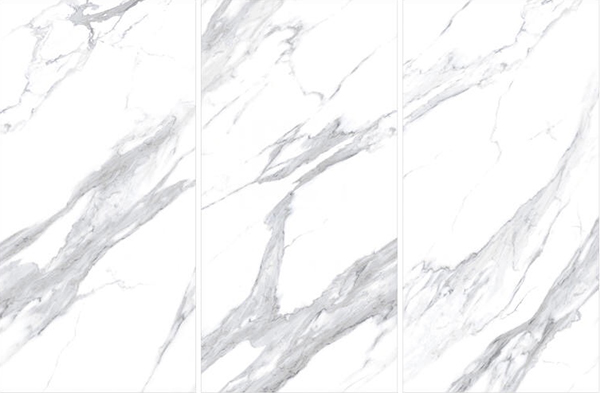 Volakas White Rectangular Wall Tiles , Porcelain White Tiles Rectangular