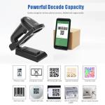1D Code Barcode Scanner 3 In 1 Bluetooth 2.4GHz Wireless Wired Connection