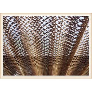 China 1.2mm Aluminum Alloy Metal Chain Drapery For Separation on sale