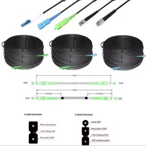SC/APC to SC/UPC Simplex Single Mode Fiber Patch Cable 3.0mm LSZH Jacket OS2 G