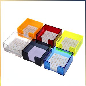 Custom Color Office Use Note Pad Acrylic Box Plexiglass Pad Holder For