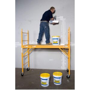 Multi Purpose Aluminum Mobile Scaffolding , 6' Step Scaffold Platform