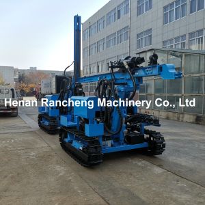 Drill Depth 40-45m Hydraulic DTH Drilling Rig Both Rotary And Hammer Drilling