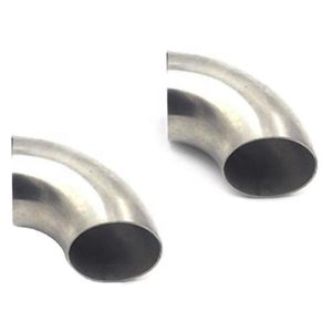 China 304 Stainless Steel Grade 90 Degree Welding Bend Elbow Round Shape with Polished Finish 1.5mm Casting Thickness on sale