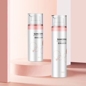 30ml 50ml Pump PET Packaging Cosmetic Replaceable Refillable PET Double Wall