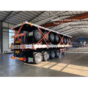 China 2 3 4 Axles 80t 100t 120t Lowbed Lowboy Semi Trailer with 13T or 16T FUWA/BPW Axles on sale