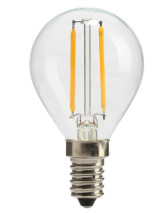 Cheap LED Filament 2w P45 200 Lumen LAMP Retro Saving Energy Indoor Chips Transparent Glass Bulb House Office Used EU Model for sale