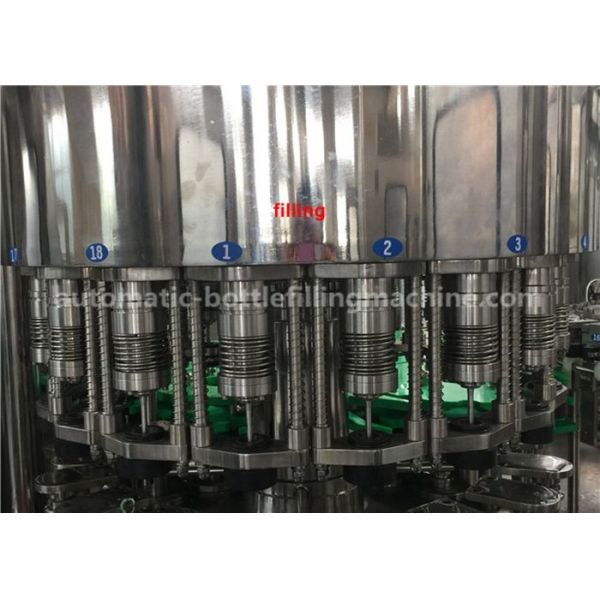 Glass Bottle Fruit Juice Production Line , Hot Fill Bottling Equipment ±2%