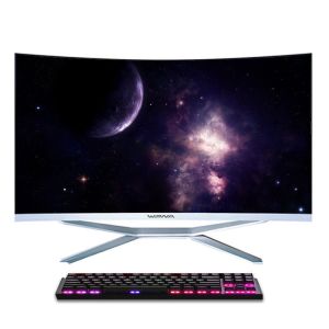 WIN 10 OS All In One Desktop Computer with 24 inch Curved Screen and Core i3 i5