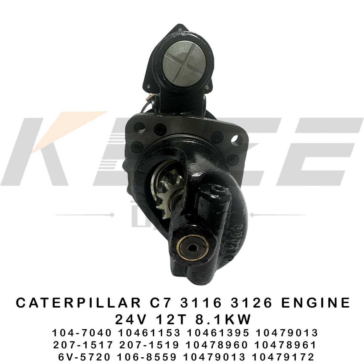 6V-5720 106-8559 CAT C7 3116 3126 ENGINE 24V 12T 8.1KW STARTER MOTOR 104-7040 10461153 10461395 207-1517 207-1519 FOR E320 E322 E325 EXCAVATOR