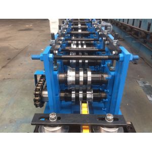 Z Purlin Cold Roll Forming Machine 14 Stations with Gcr12 Cutter