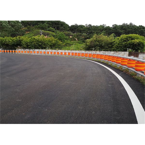 Quality Traffic Safety ISO Standard EVA Buckets Rolling Guardrail Barrier For Highway wholesale